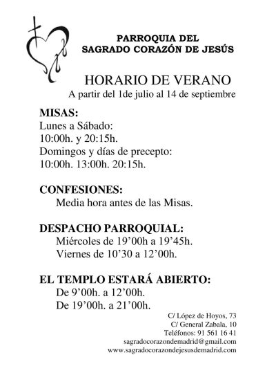 Horario verano
